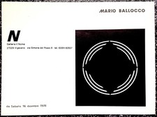 BALLOCCO Mario - Depliant Mostra 1978 - RARISSIMO