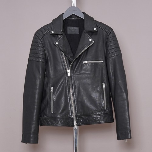 All saints leather jacket - jacket, mens