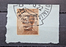 Italia Regno 1922 Congresso Filatelico di Trieste 40 centesimi su frammento (C.5