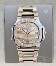 PATEK PHILIPPE 2013 Booklet 7010/1 Nautilus Quartz Date Sweep Seconds Diamonds /
