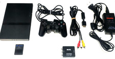 Playstation 2 PS2 Slim Black Originale Completa + 1 DualShock + 1 Gioco A Scelta
