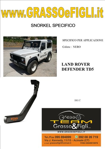 Kit snorkel aspirazione aria - snorkel,