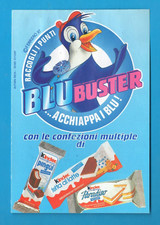 Ferrero Kinder Blu Buster Concorso Tessera Raccogli Punti Anno 1997 MA1609