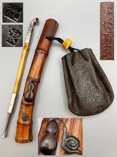 Pistola matchlock netsuke - pistola,