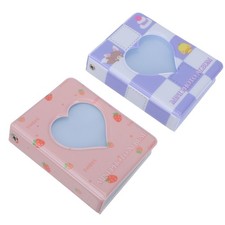  2 Pcs Album Porta Foto Piccolo Fotografico Di Famiglia Cartoline