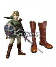 Stivali cosplay The Legend of Zelda Zeruda no Densetsu Twilight Princess Link