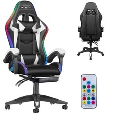 Sedia Gaming RGB con Luci LED Sedia Ergonomica Poltrona ufficio girevole