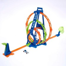 Hot Wheels Super Triplo Salto Loop, Pista Circuito 3in1 + Macchinina HotWheels