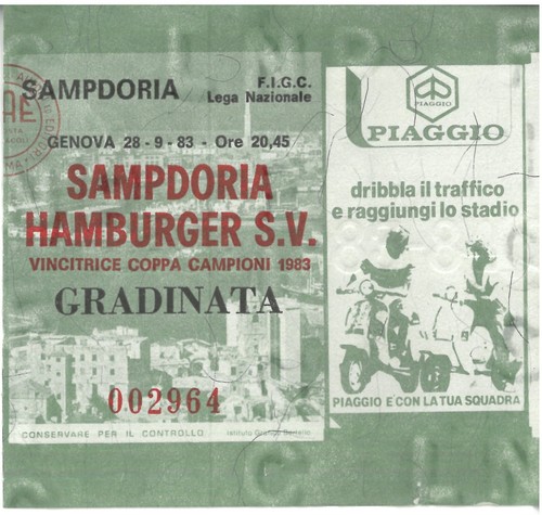 Biglietto sampdoria - biglietto, vs