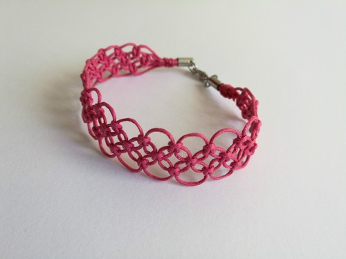 Braccialetto donna macrame - braccialetto,