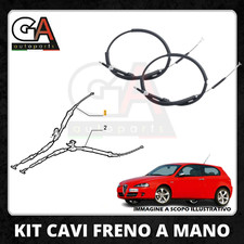 Kit cavi corde Freno a mano posteriori destro dx sinistro sx Alfa Romeo 147