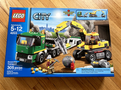 Lego city escavatore - escavatore, trasporto