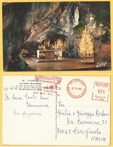 Francia lourdes grotta - francia,