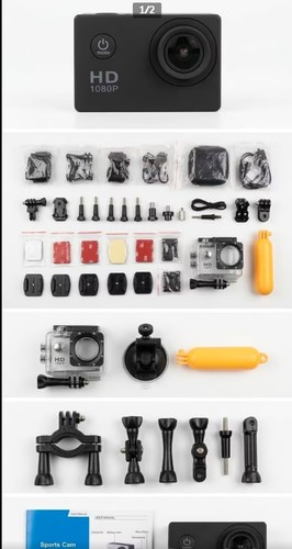 Sport cam videocamera full - cam, hd