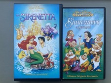 Lotto VHS La Sirenetta + Biancaneve E I Sette Nani