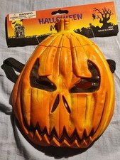 HALLOWEEN: MASCHERA VINTAGE PUMPKIN HEAD (TESTA DI ZUCCA). Nuova con etichetta.