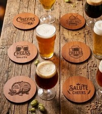 Set 6 Sottobicchieri in Legno