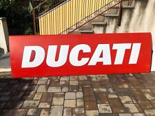 Originale Enorme Servizio Insegna DUCATI Vintage Concessionaria Neon Illuminato Logo Fabbrica