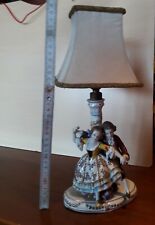 Lampada con piedistallo in statua di porcellana di Capodimonte -1920- alta Cm 34