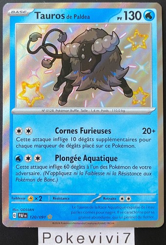 Carte pokemon tauros 120 - tauros, 120/091