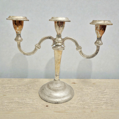 Candelabro vintage placcato