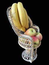 Sedia vintage pavone vimini