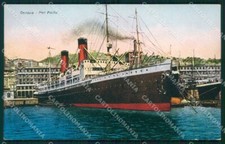 Genova Città Porto cartolina