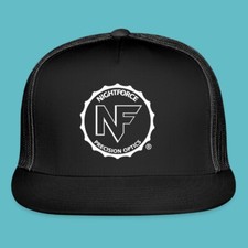 Cappello berretto camionista nero Nightforce Night Force Optics Guns armi da fuoco taglia adulto
