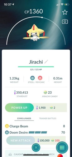 Raro pokémon jirachi lucido - raro,