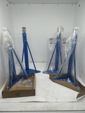 Lakeshore Gambe di Ricambio per Tavolo, Altezza Regolabile, Blu Set di 4