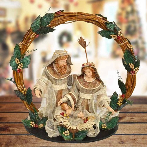 Presepe nativita con corona - con,