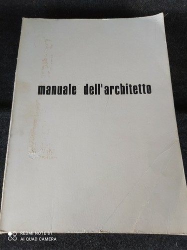 Manuale dell architetto - manuale, dell'architetto