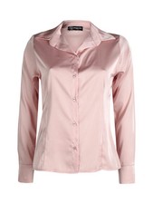 Frenetika Camicia donna effetto seta a maniche lunghe