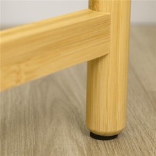 Porta piante 4 ripiani bamb� bianco 28x28x80 cm interno/esterno