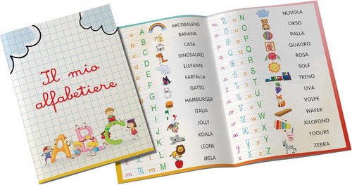 Alfabetiere plastificato - plastificato, a