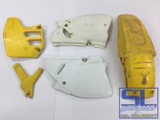 PLASTICHE SUZUKI RM 125 RM125 1993 93 FIANCHETTI PARAFANGO CONVOGLIATORE GIALLO