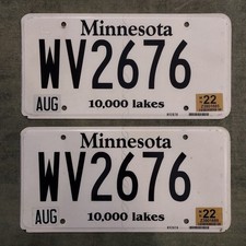 COPPIA Targhe Minnesota Whisky