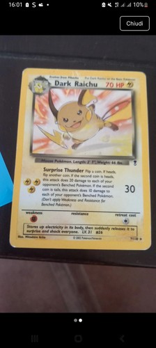 Carta pokemon dark - dark, holo