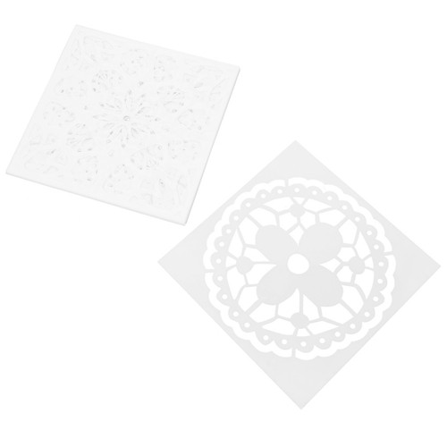 Pcs stencil fiori muro - di,