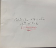 Biglietto augurale con timbro dei Fedelissimi Granata 