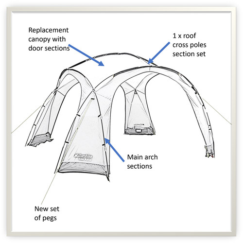 Gazebo eurohike cupola - gazebo,