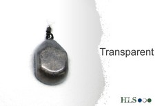 Polvere di rivestimento testa/piombo trasparente Jig Plastica - HLS attrezzatura pesca carpa [TRN]