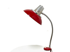 Red clamp lamp industrial - lamp,