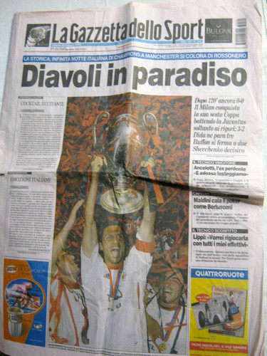 Gazzetta dello sport maggio - 29,