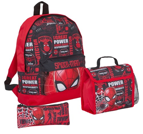 Zaino spiderman borsa pranzo - spiderman,