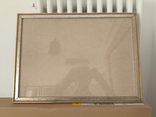 Cornice 49 x 35 con vetro vero e pannello di compensato, anni 80 - 49x35 35x49