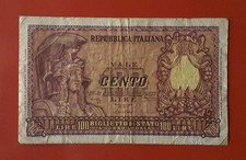 BANCONOTA 100 LIRE 1951 ITALIA