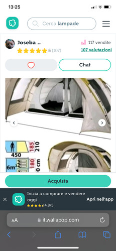 Tenda campeggio posti - campeggio, 6