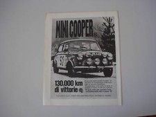 advertising Pubblicità 1966 MINI COPPER S RALLYE