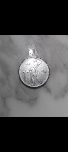 Moneta lire vulcano - 50, 978